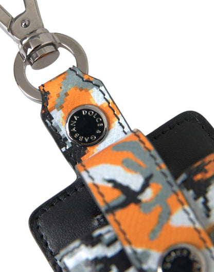 Multicolor Camouflage Print Leren Metalen Airpods Case