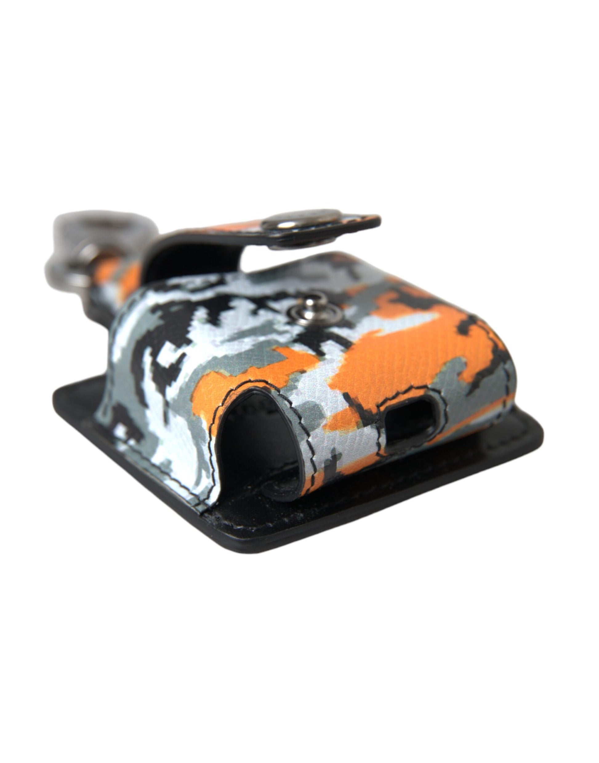 Multicolor Camouflage Print Leren Metalen Airpods Case