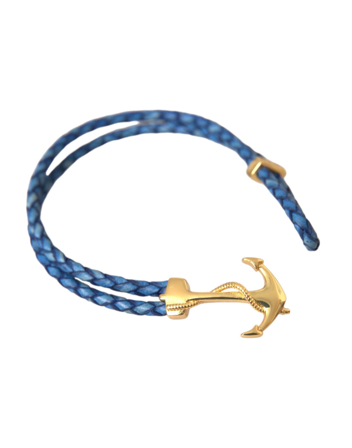 Blauwgouden anker 925 zilveren bedelarmband voor heren