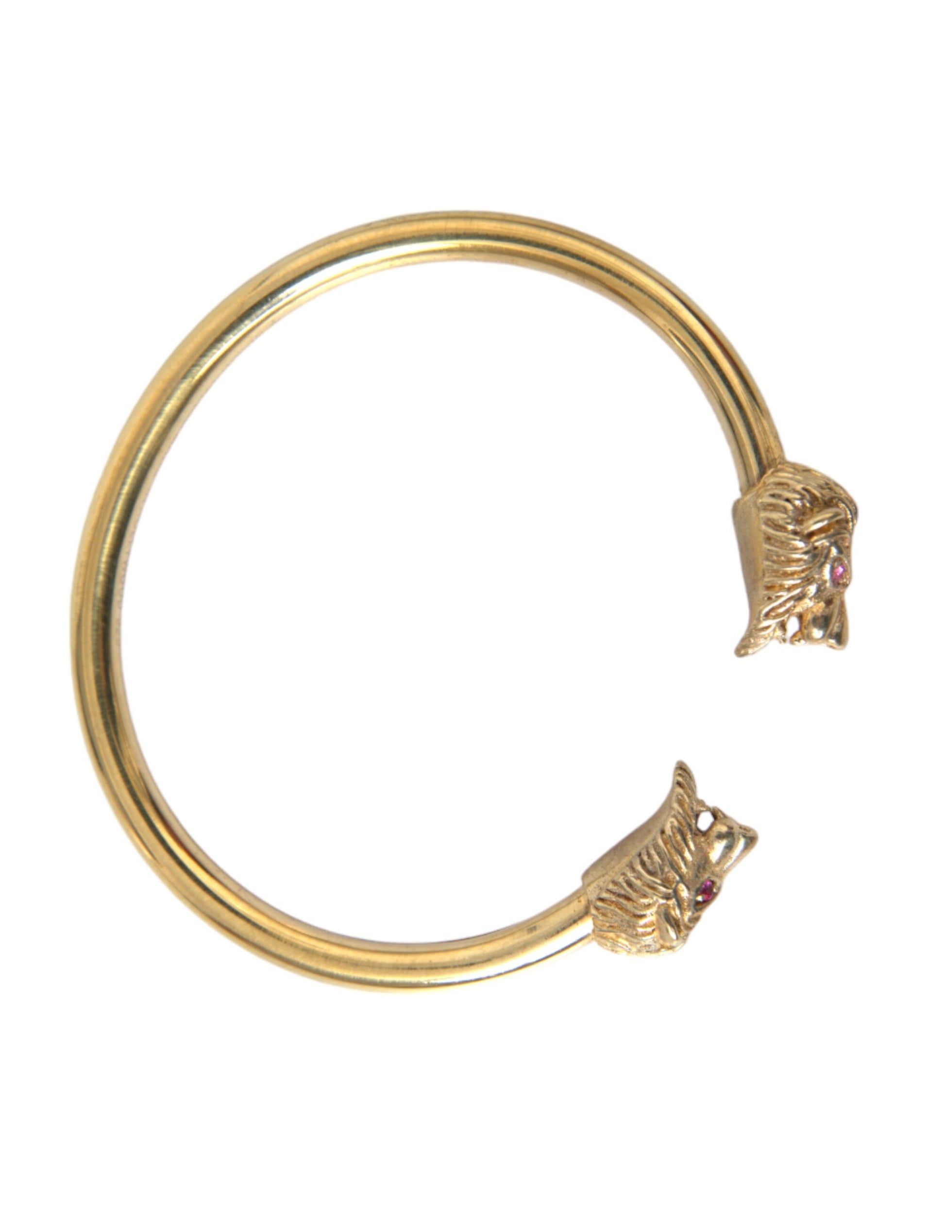 Gouden CZ Leeuw Bangle Armband Vrouwen