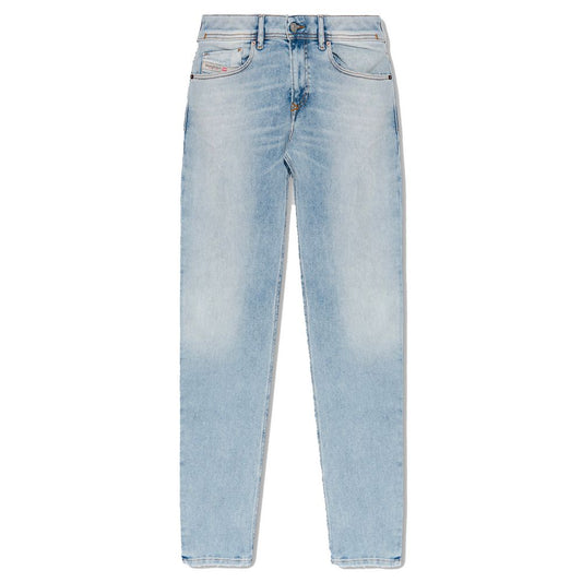 Lichtblauwe katoenen jeans en broek