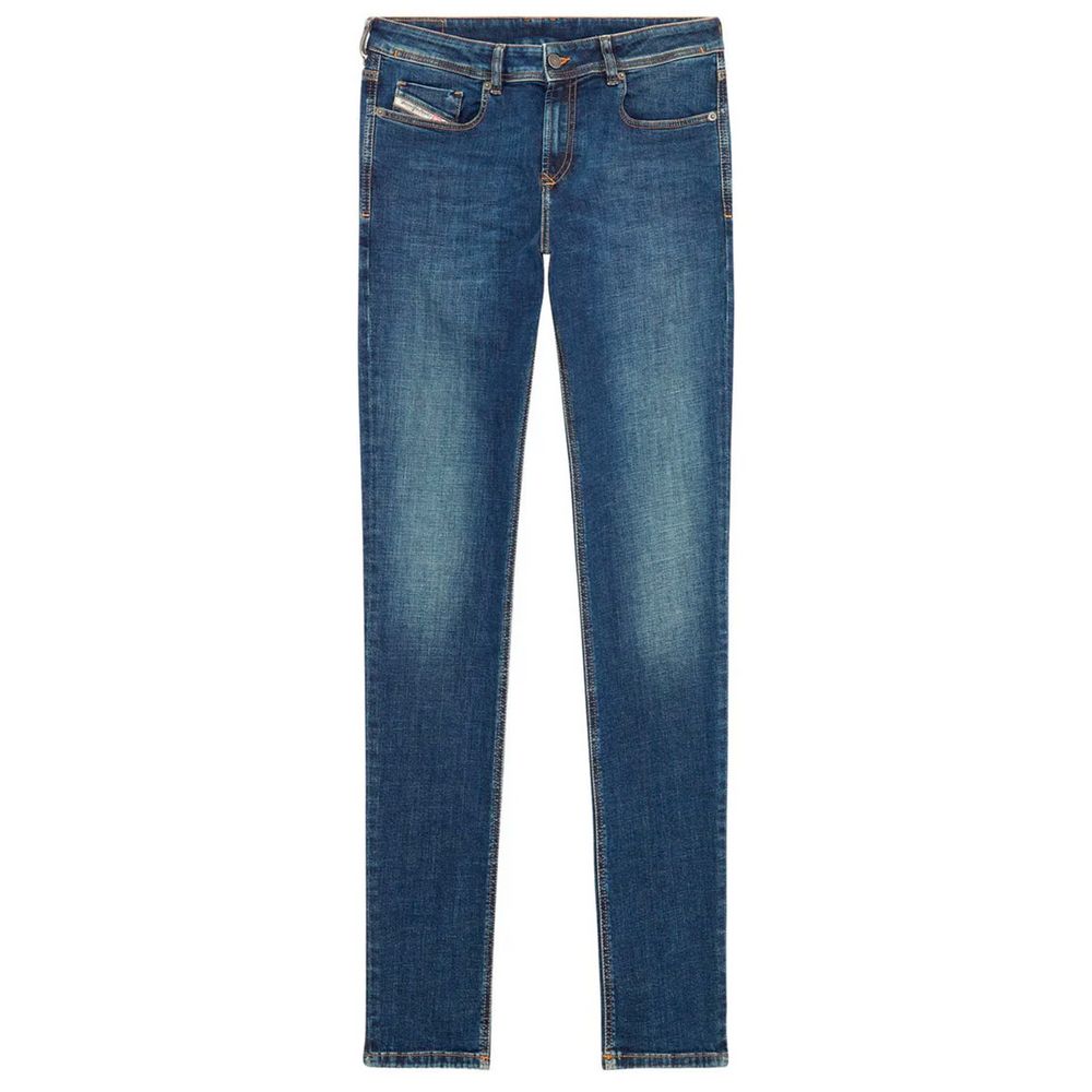 Blauwe katoenen jeans en broek