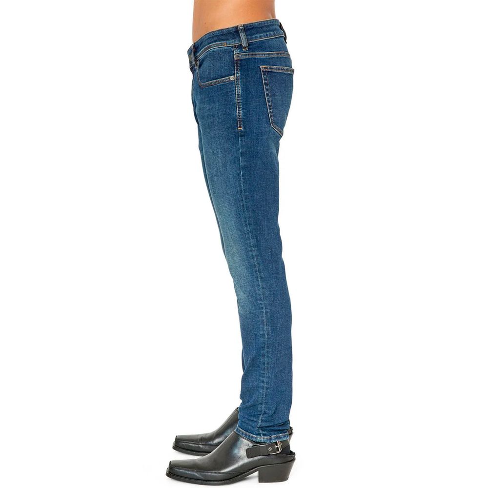 Blauwe katoenen jeans en broek