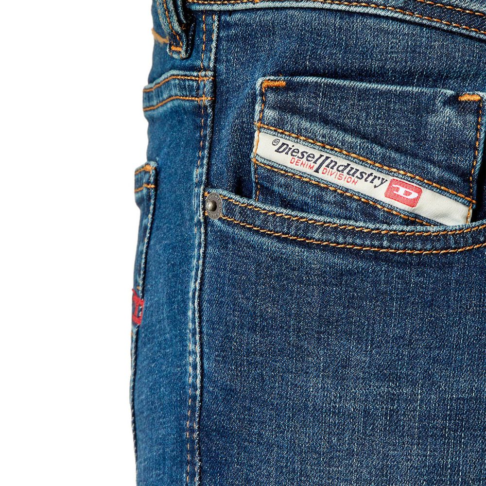 Blauwe katoenen jeans en broek