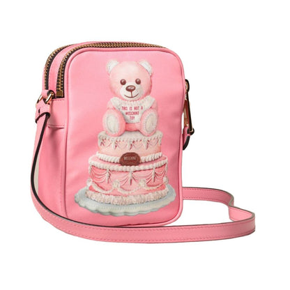 Pink Nylon Women Crossbody Bag