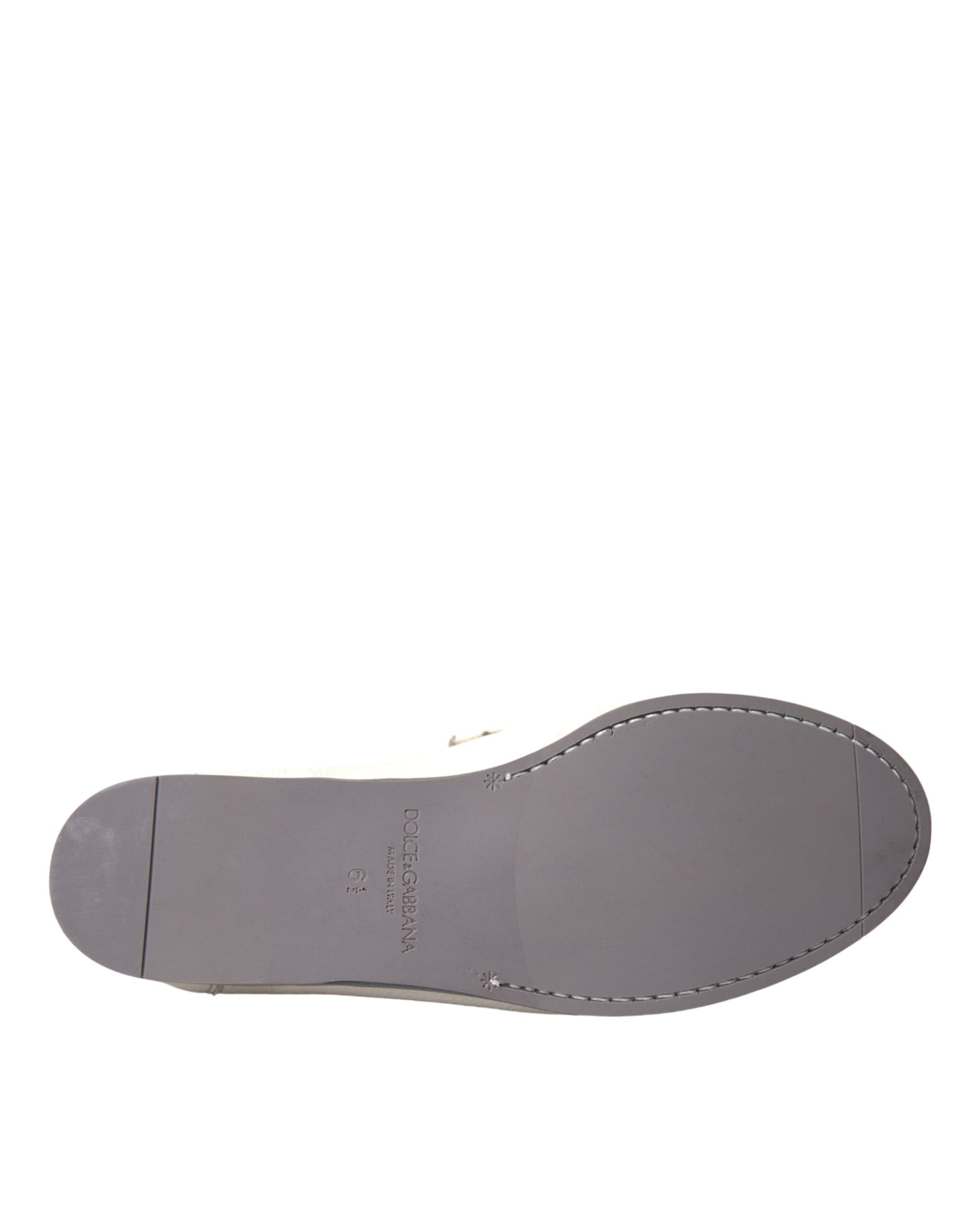 Witte grijze leren slip mocassin schoenen loafer