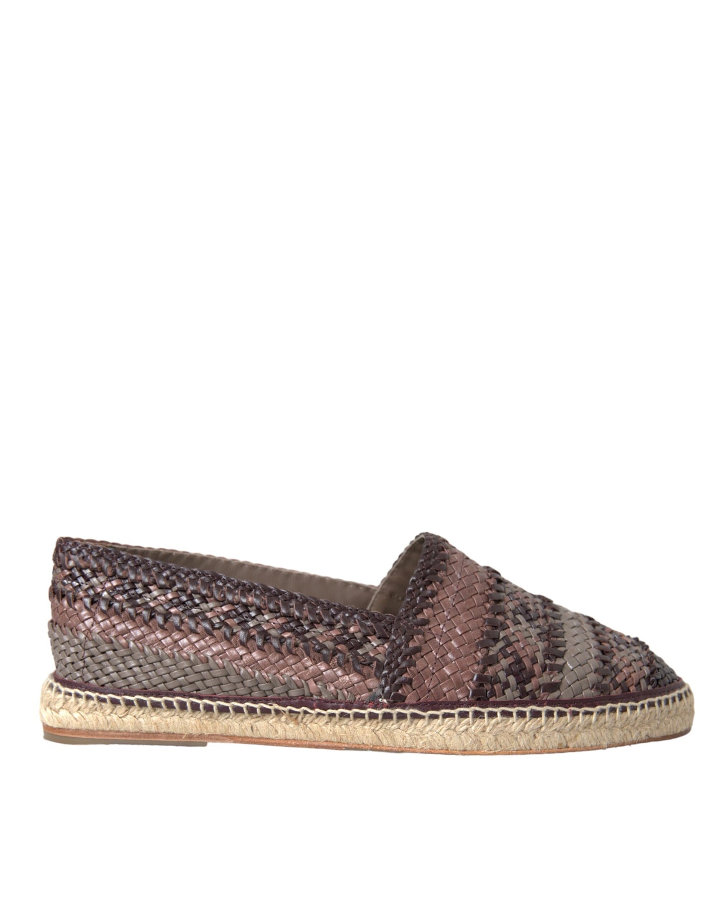 Bruine Buffalo leren espadrille flats schoenen