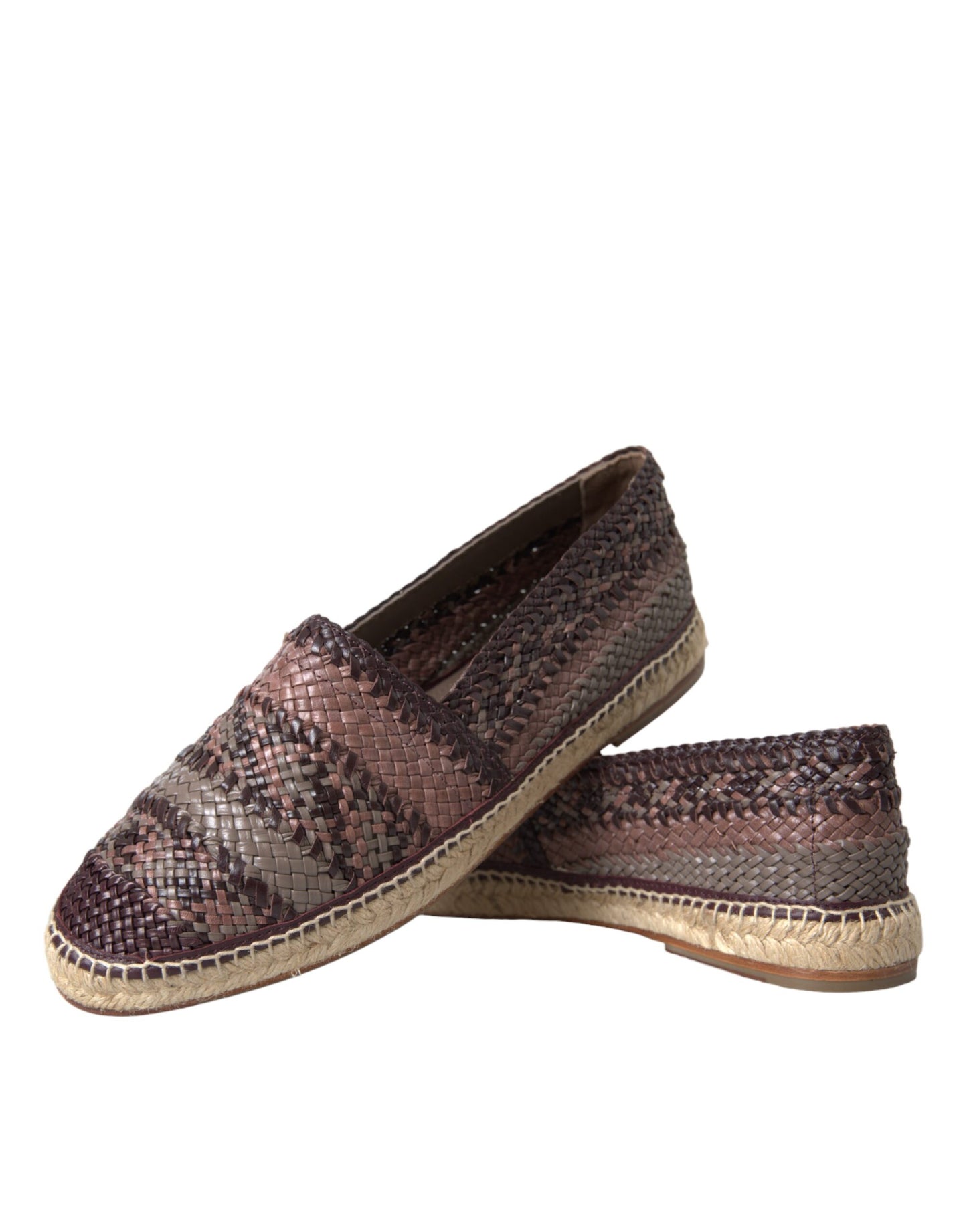 Bruine Buffalo leren espadrille flats schoenen