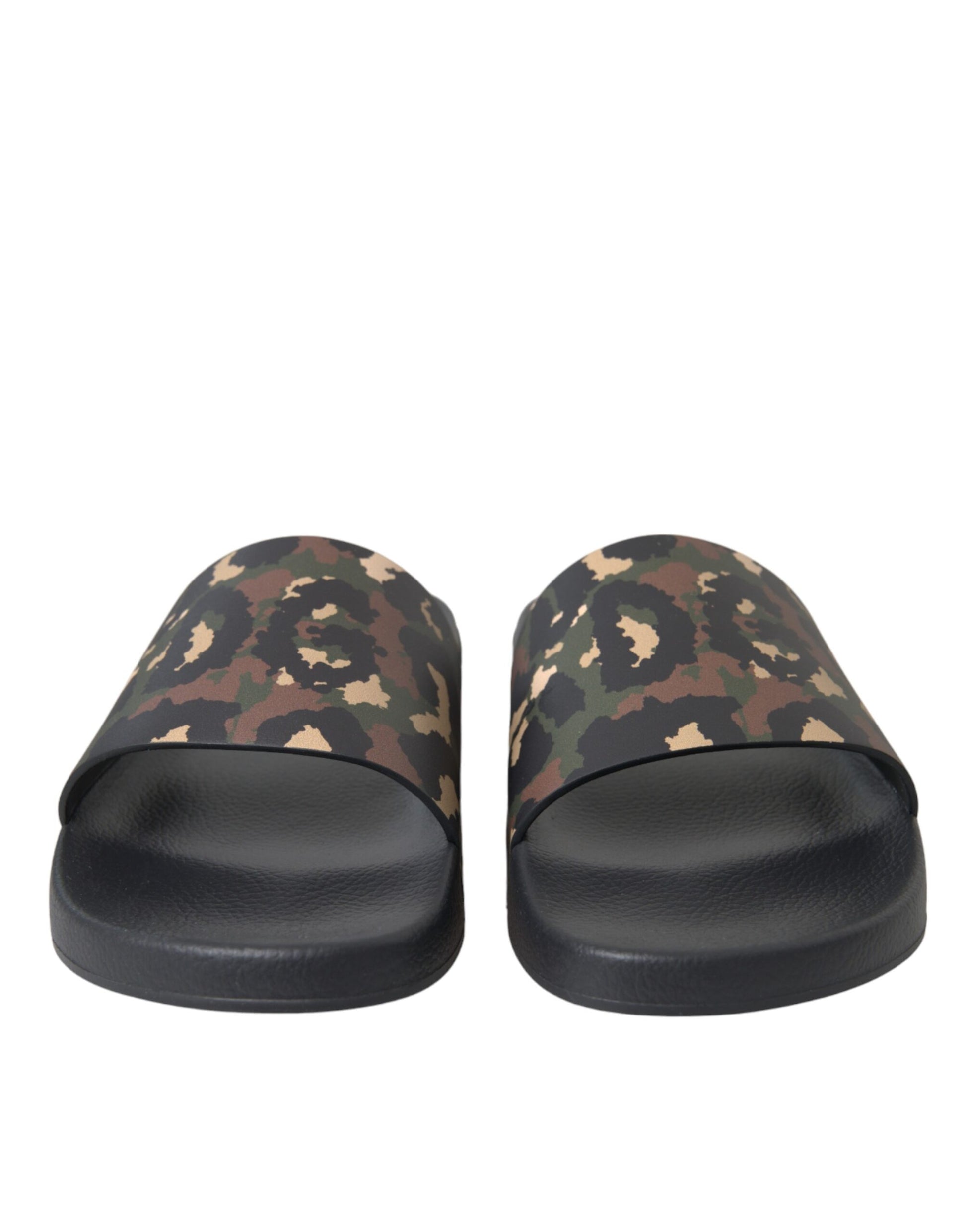 Multicolor Camouflage Leren Strandkleding Herenschoenen