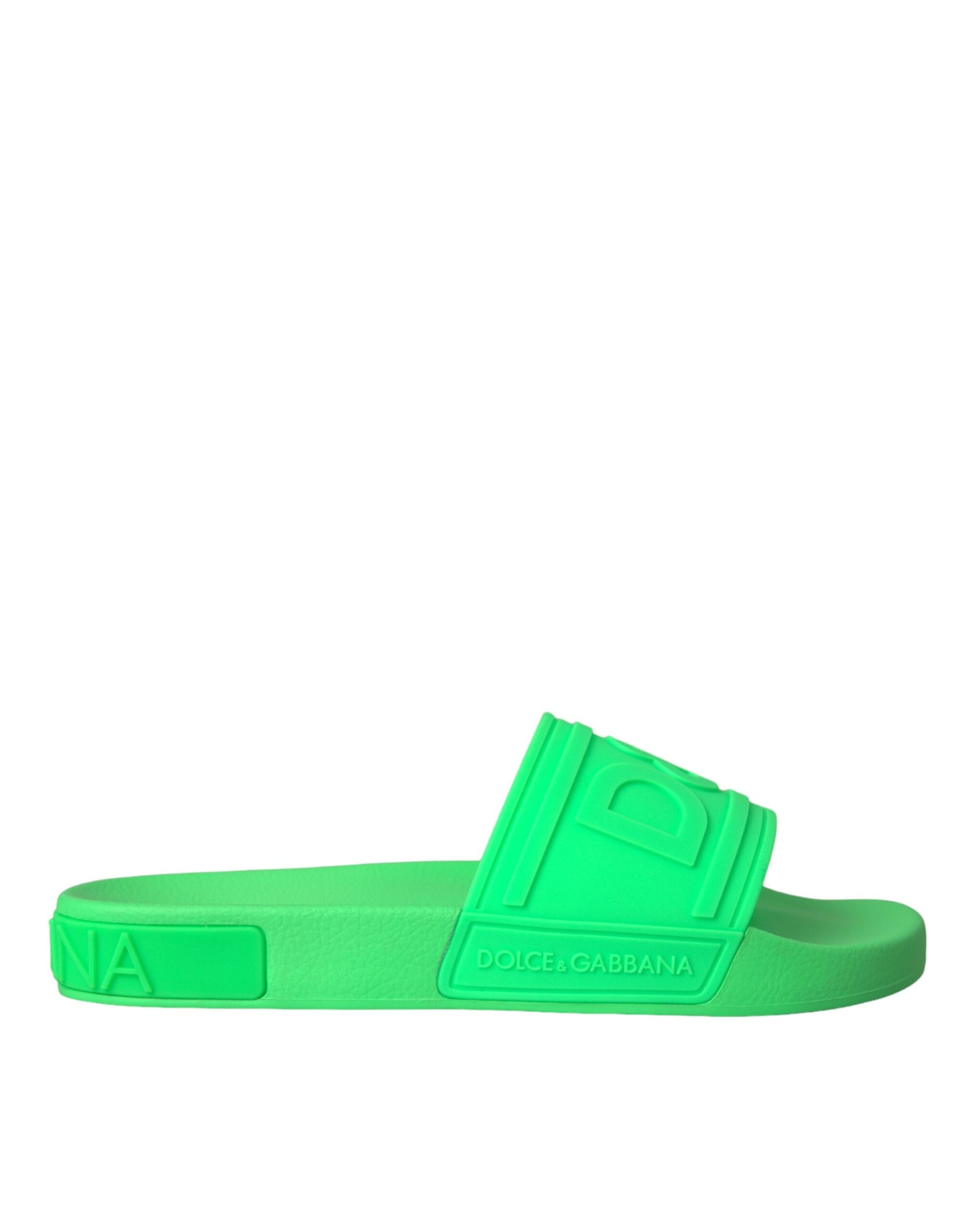 Groene leren slippers sandalen strandkleding schoenen