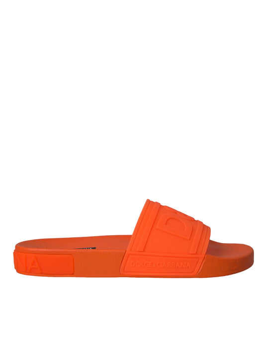 Oranje Rubberen Slides Sandalen Strandkleding Schoenen