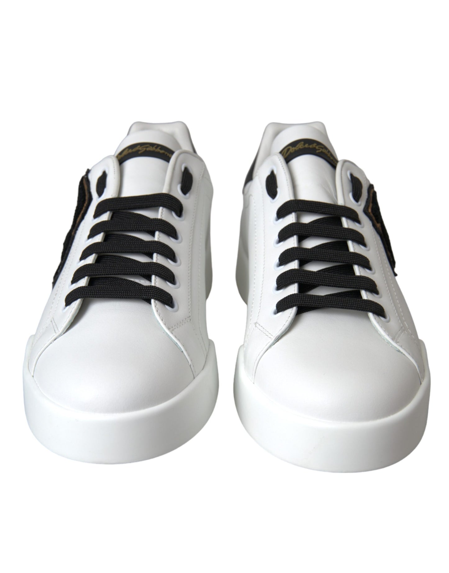 Witte leren DG Logo Casual Low Top Sneakers Schoenen