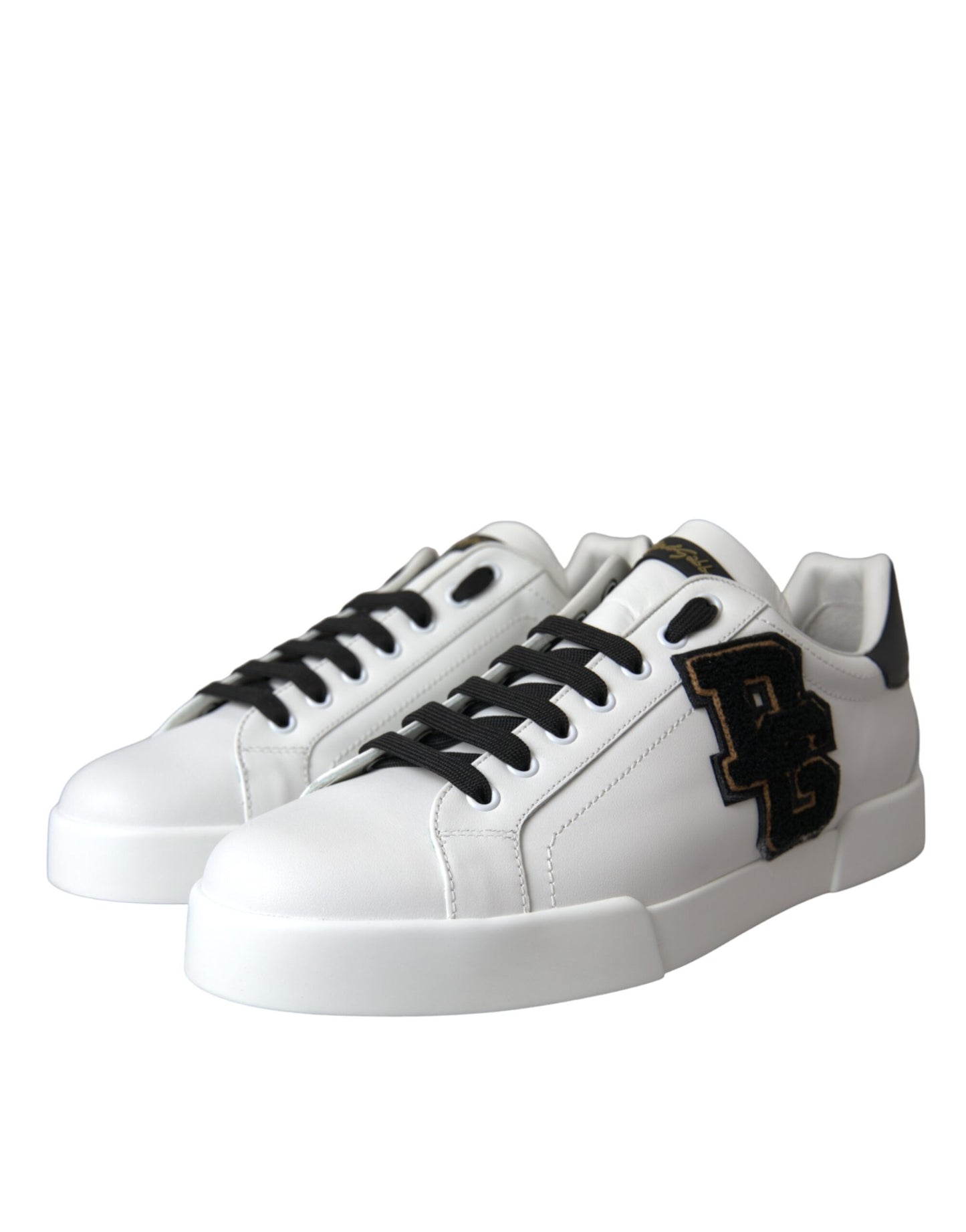 Witte leren DG Logo Casual Low Top Sneakers Schoenen