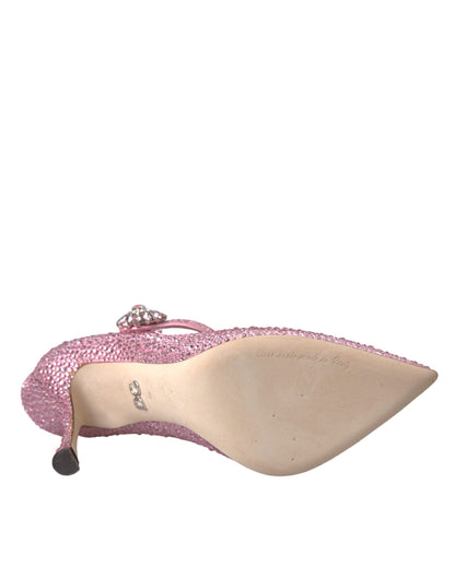 Roze Strass Kristal Hakken Pumps Schoenen