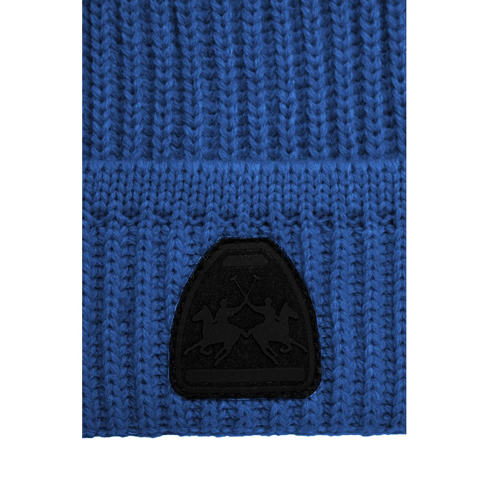 Light Blue Acrylic Men Beanie