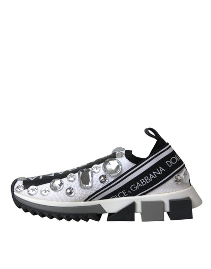 Witte Sorrento Crystals Sneakers Schoenen