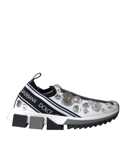 Witte Sorrento Crystals Sneakers Schoenen