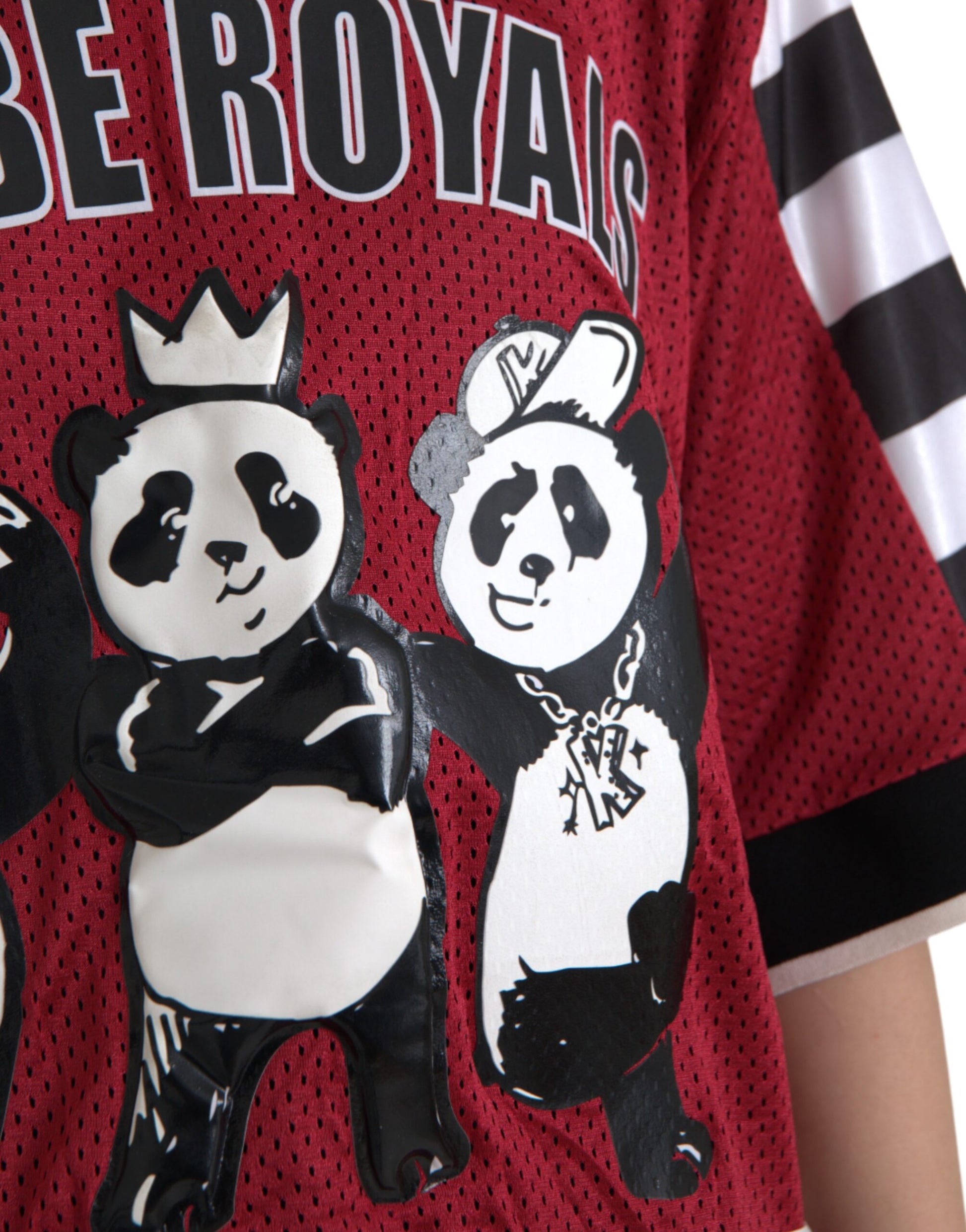 Meerkleurige Royals Panda Oversized T-shirt