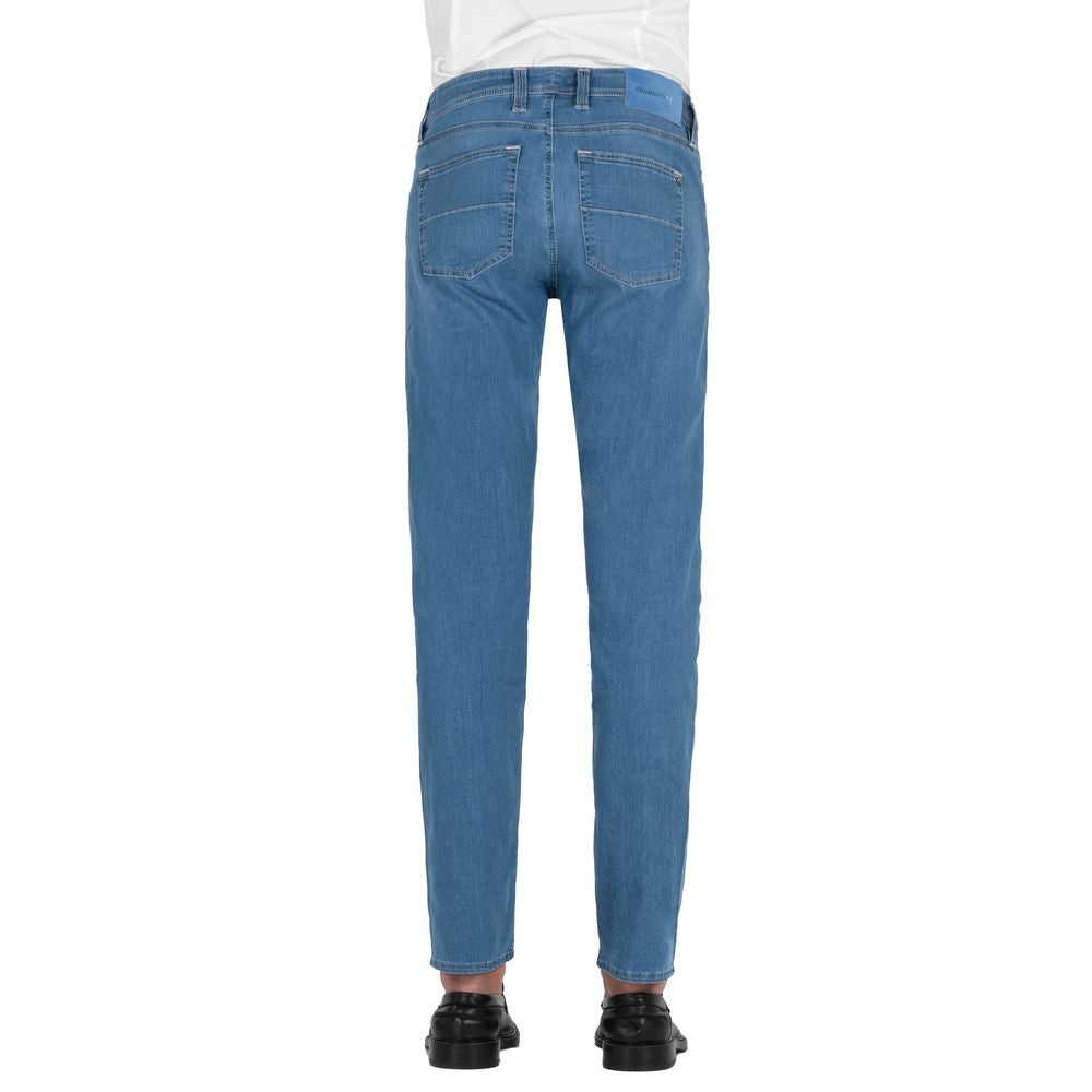 Lichtblauwe katoenen jeans en broek