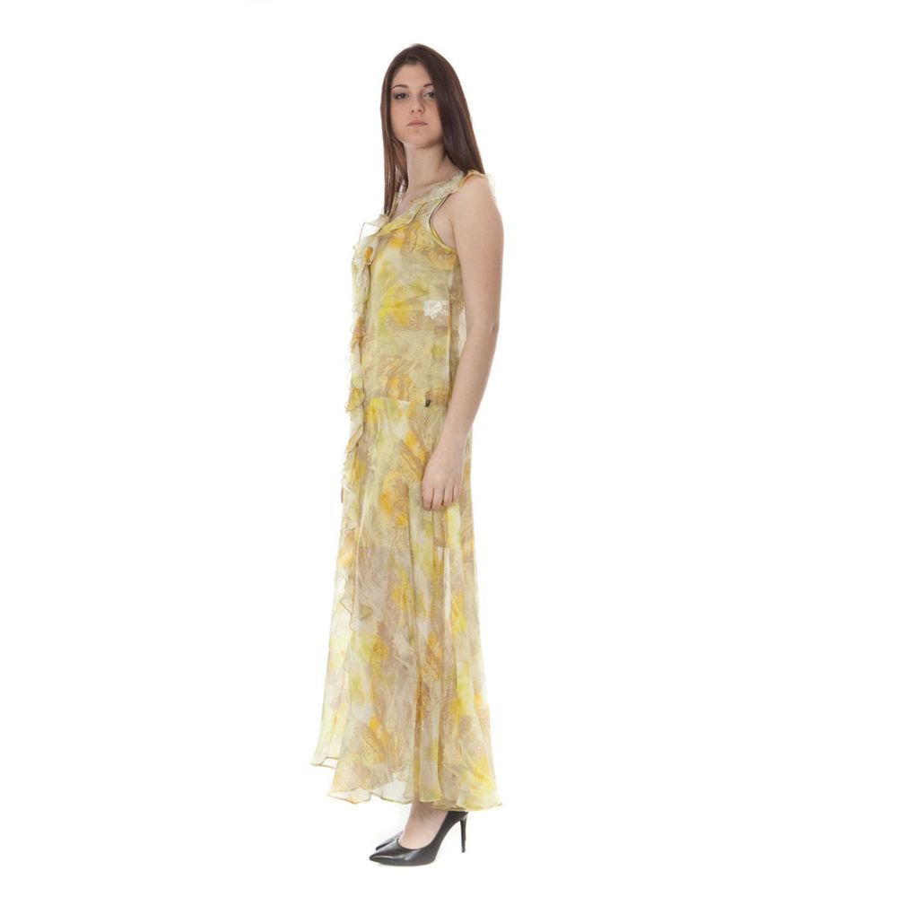 Yellow Polyester Dress