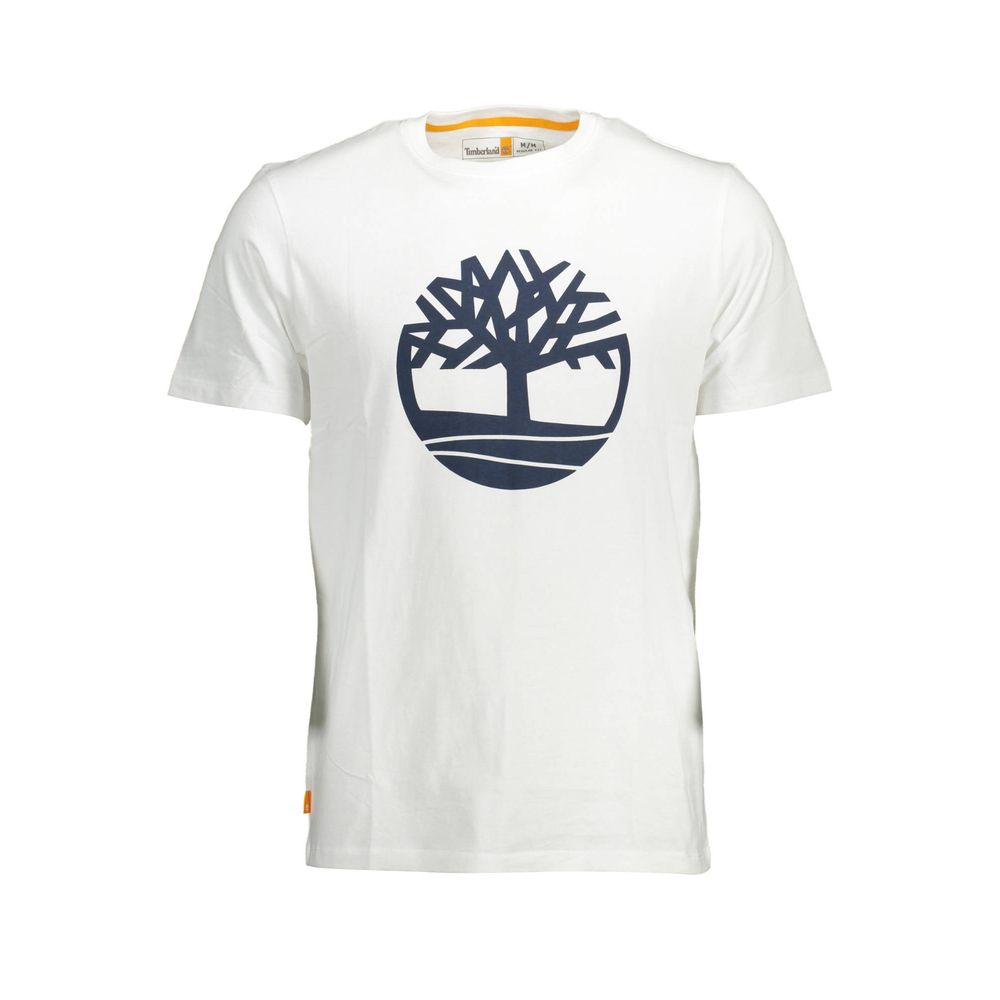 Wit katoenen heren T-shirt