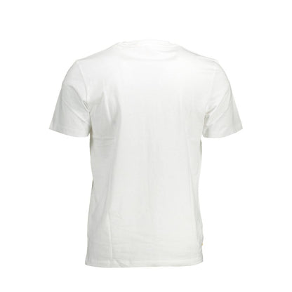 Wit katoenen heren T-shirt