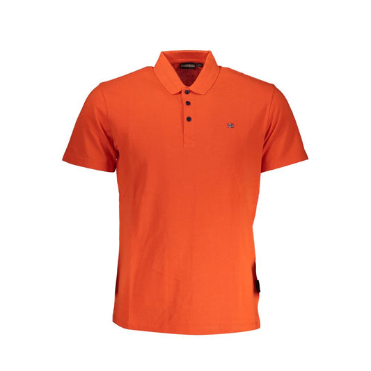 Rood katoenen heren poloshirt