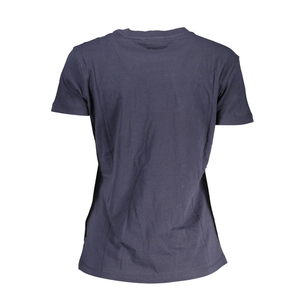 "Blauw katoenen dames T-shirt"