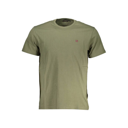 Groen katoenen heren T-shirt