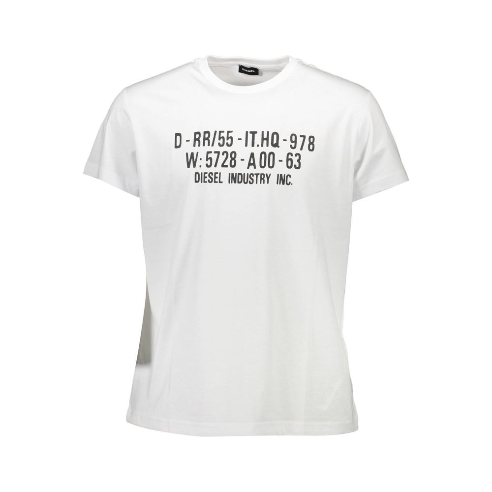 Wit katoenen heren T-shirt