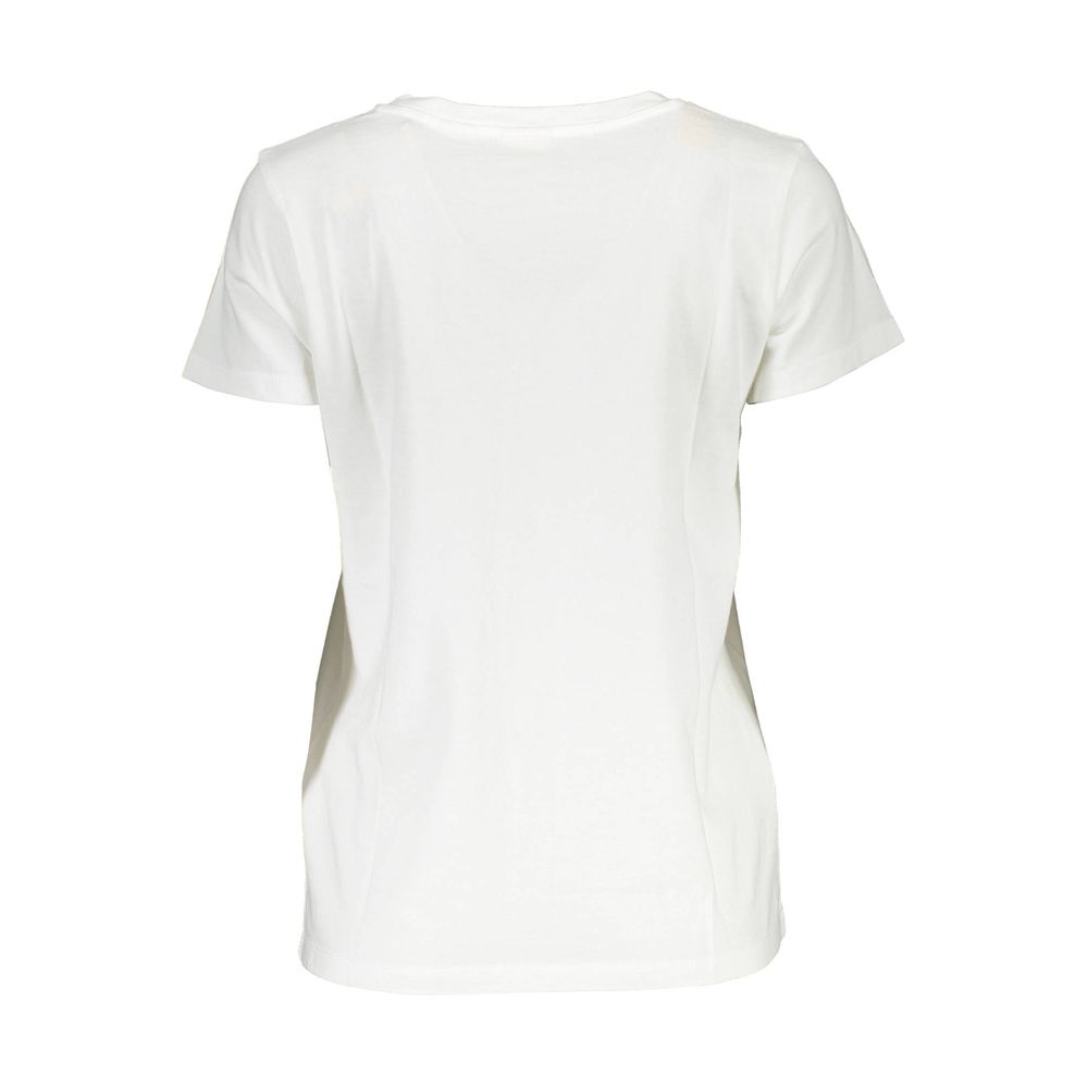 Wit katoenen dames T-shirt