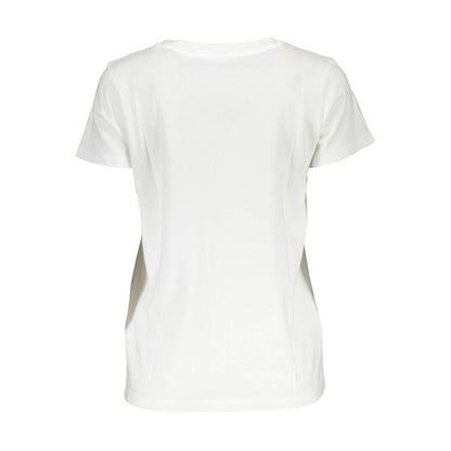 Wit katoenen dames T-shirt