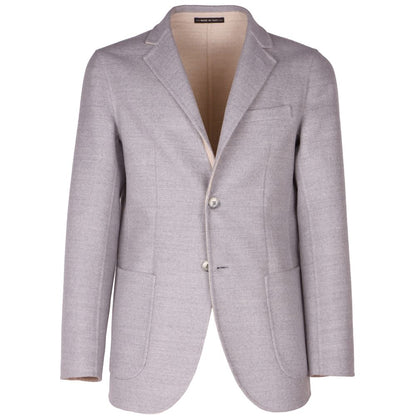 Grijze wollen vergine blazer