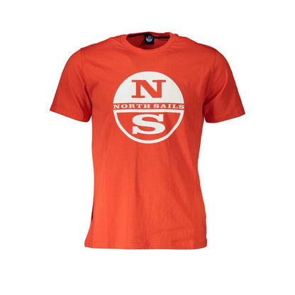 Rood katoenen heren T-shirt