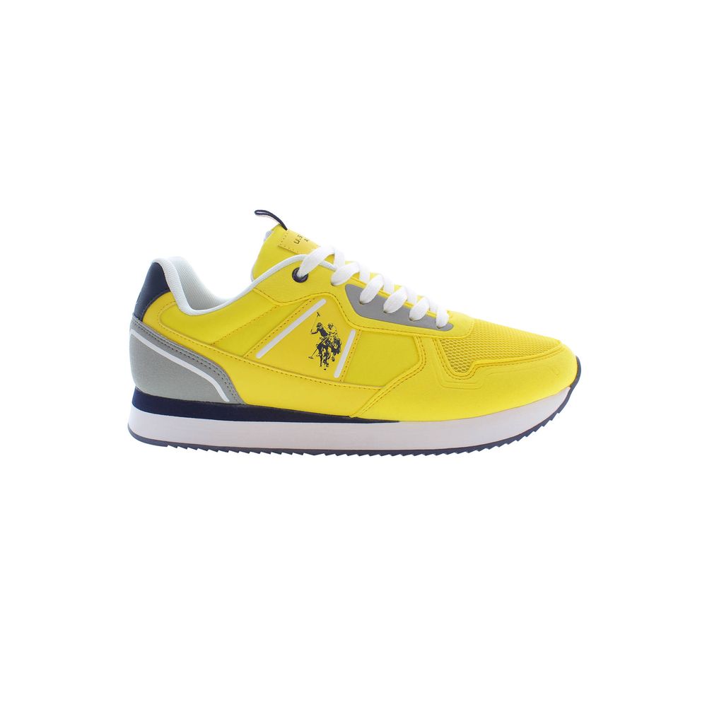 Gele Polyester Heren Sneaker