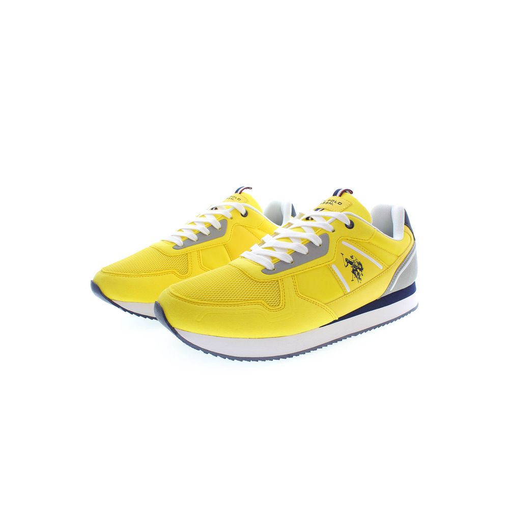 Gele Polyester Heren Sneaker