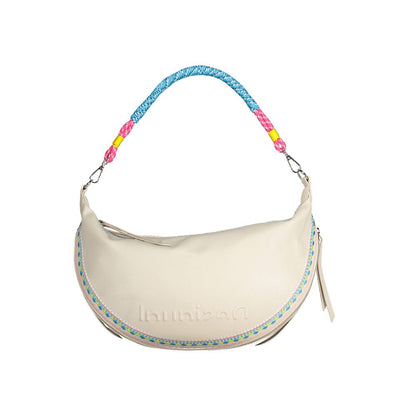 White Polyethylene Women Handbag