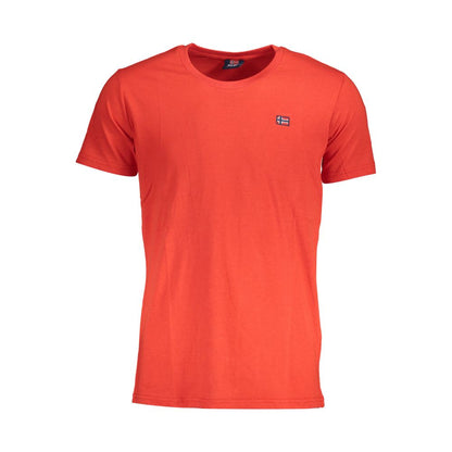 Rood katoenen T-shirt