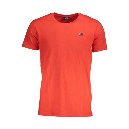 Rood katoenen T-shirt