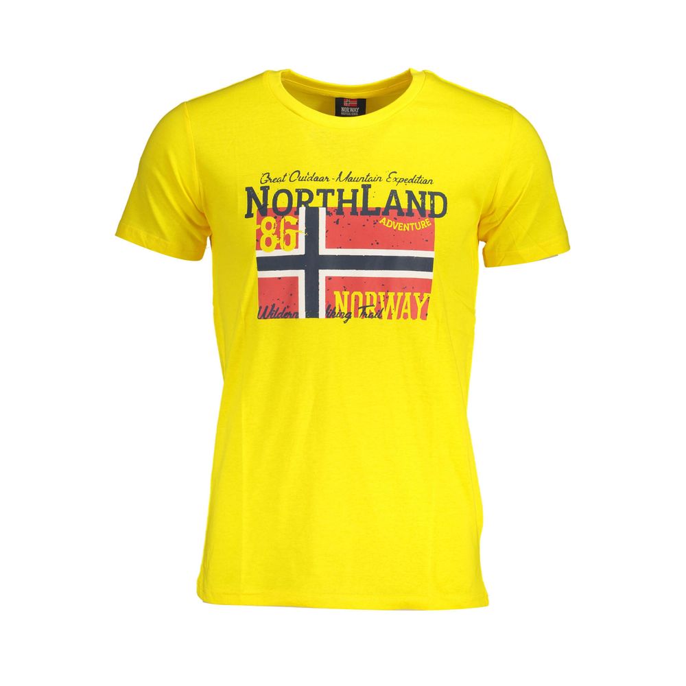 Geel katoenen T-shirt