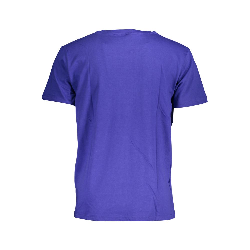 Blauw katoenen T-shirt