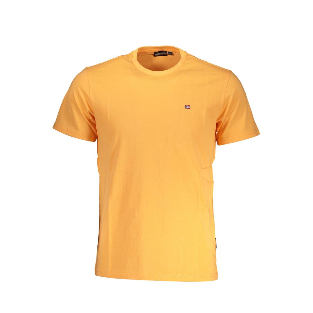 Oranje katoenen heren T-shirt