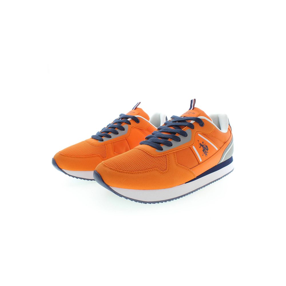 Oranje Polyester Heren Sneaker