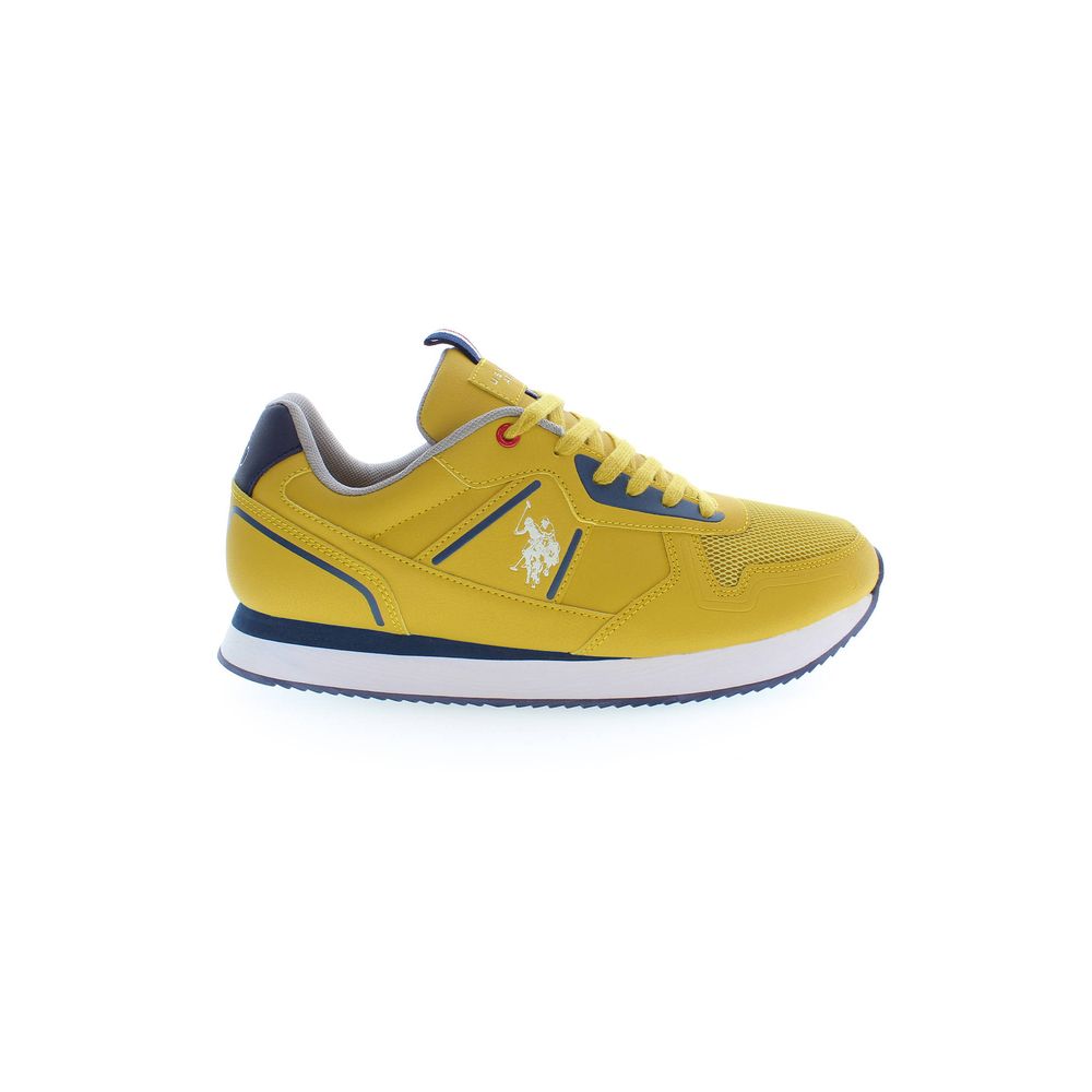 Gele Polyester Heren Sneaker