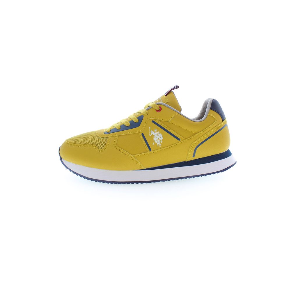 Gele Polyester Heren Sneaker