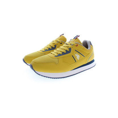 Gele Polyester Heren Sneaker