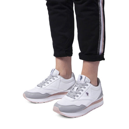 Witte Polyester Dames Sneaker