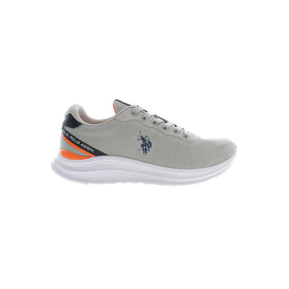 Gray Polyester Men Sneaker