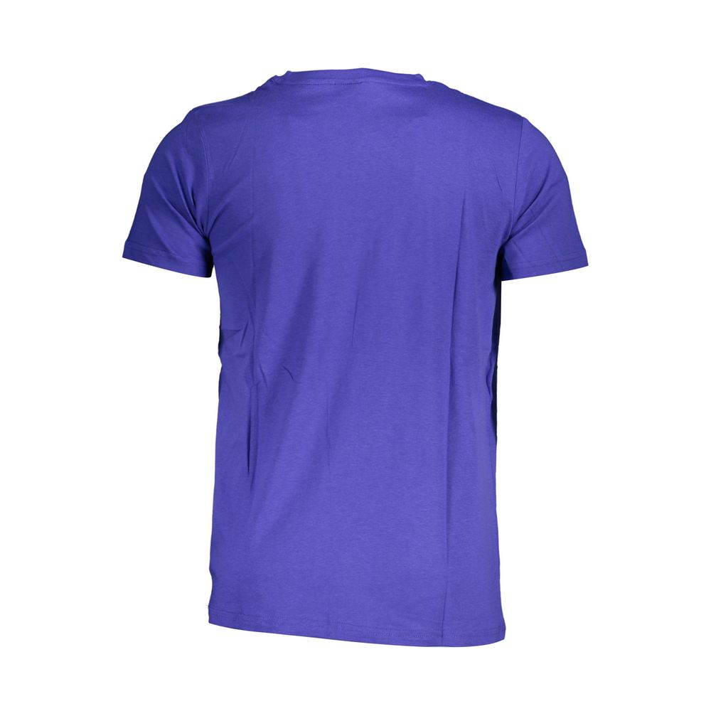 Blauw katoenen T-shirt