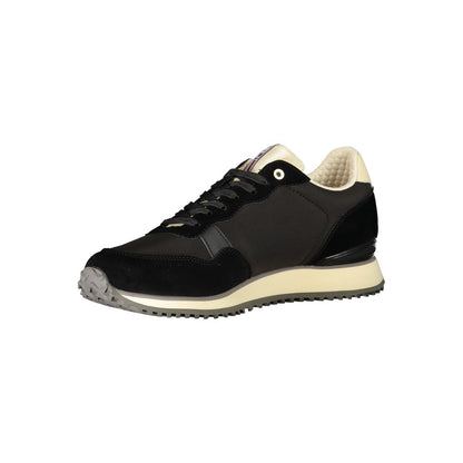 Black Polyester Sneaker